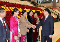 Hình ảnh lãnh đạo Đảng, Nhà nước tại phiên khai mạc Đại hội Đảng XIII