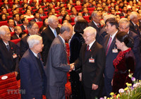 Hình ảnh lãnh đạo Đảng, Nhà nước tại phiên khai mạc Đại hội Đảng XIII