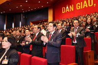 Hình ảnh lãnh đạo Đảng, Nhà nước tại phiên khai mạc Đại hội Đảng XIII