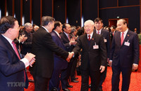 Hình ảnh lãnh đạo Đảng, Nhà nước tại phiên khai mạc Đại hội Đảng XIII