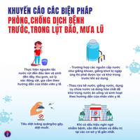 Năm loại dịch bệnh có nguy cơ bùng phát sau mưa lũ, Bộ Y tế khuyến cáo cách phòng