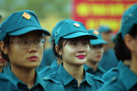 Ấn tượng hình ảnh dân quân tự vệ Thủ đô