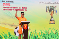 Toàn cảnh khai mạc Giải bóng đá học sinh THPT Hà Nội - An ninh Thủ đô 2025