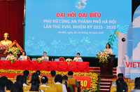 Toàn cảnh Đại hội đại biểu Phụ nữ CATP Hà Nội nhiệm kỳ 2025-2030