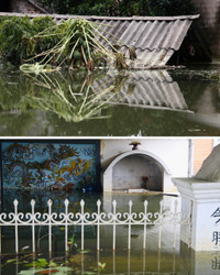 Cận cảnh cuộc sống trong vùng nước lũ ở Chương Mỹ