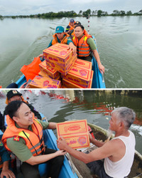 Cận cảnh cuộc sống trong vùng nước lũ ở Chương Mỹ