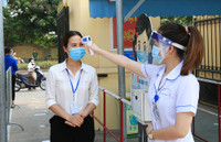 Hà Nội: Diễn tập phòng, chống dịch Covid-19 tại điểm thi