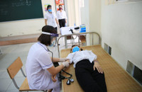 Hà Nội: Diễn tập phòng, chống dịch Covid-19 tại điểm thi