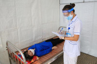 Hà Nội: Diễn tập phòng, chống dịch Covid-19 tại điểm thi