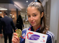 [ẢNH] Nữ võ sỹ tuổi teen gây sốt ở thảm đấu Olympic Tokyo