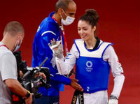 [ẢNH] Nữ võ sỹ tuổi teen gây sốt ở thảm đấu Olympic Tokyo