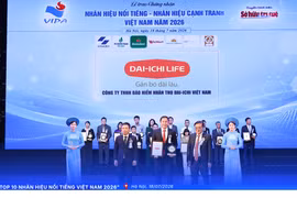 Dai-ichi Life Việt Nam vào “Top 10 Nhãn hiệu nổi tiếng Việt Nam 2026”