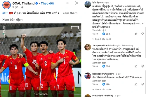 Cổ động viên Thái Lan thán phục, ngợi ca U23 Việt Nam