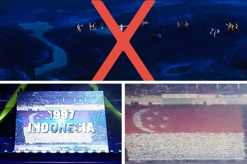 Sai sót quốc kỳ, bản đồ lãnh thổ tại lễ khai mạc SEA Games 33