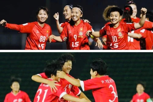 Đại diện Việt Nam và Triều Tiên đá tứ kết nữ châu Á tại Lào