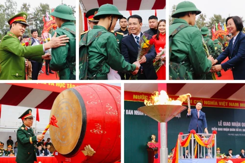 Hứng khởi lên đường thực hiện nghĩa vụ thiêng liêng với Tổ quốc, với nhân dân