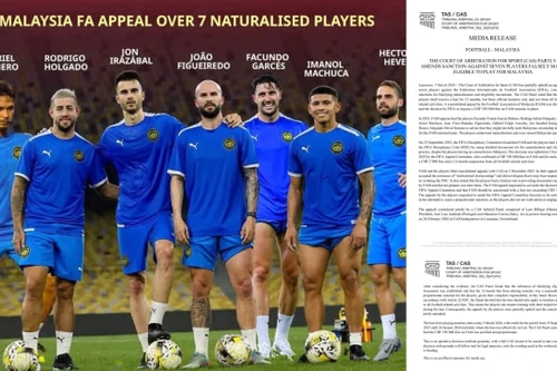 Yêu cầu tước quốc tịch 7 cầu thủ Malaysia nhập 'lậu', xử lý hình sự những kẻ tiếp tay