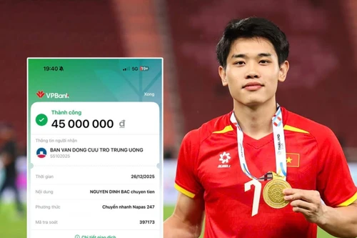 Đình Bắc có nghĩa cử đẹp sau khi giành Quả bóng bạc Việt Nam