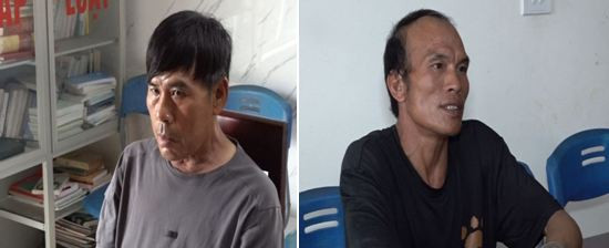 Lê Văn Điền và Lương Văn Bún "sa lưới" sau 22 năm lẩn trốn (ảnh: CACC) Lê Văn Điền và Lương Văn Bún "sa lưới" sau 22 năm lẩn trốn (ảnh: CACC)