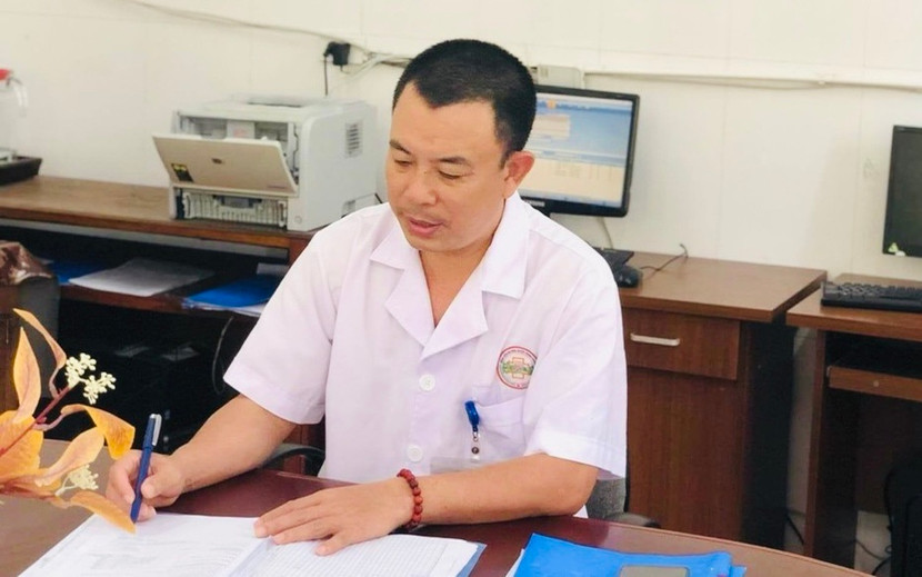 Bác sỹ Hậu, người đã đuổi theo và cứu kịp thời cháu bé bị đuối nước