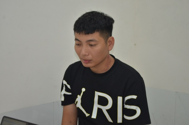 Bàn Văn Vỹ tại cơ quan công an (ảnh: CACC)