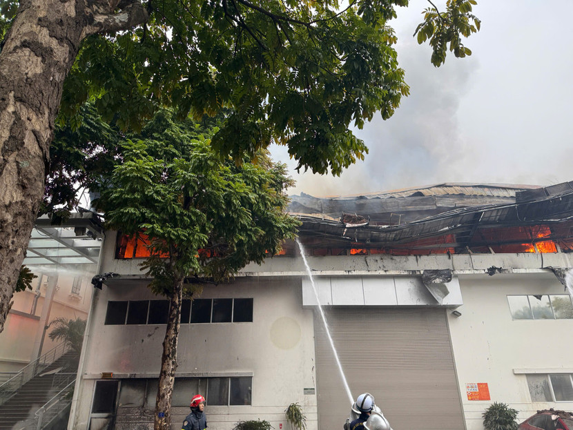 Khu vực xảy cháy là tòa nhà hành chính
