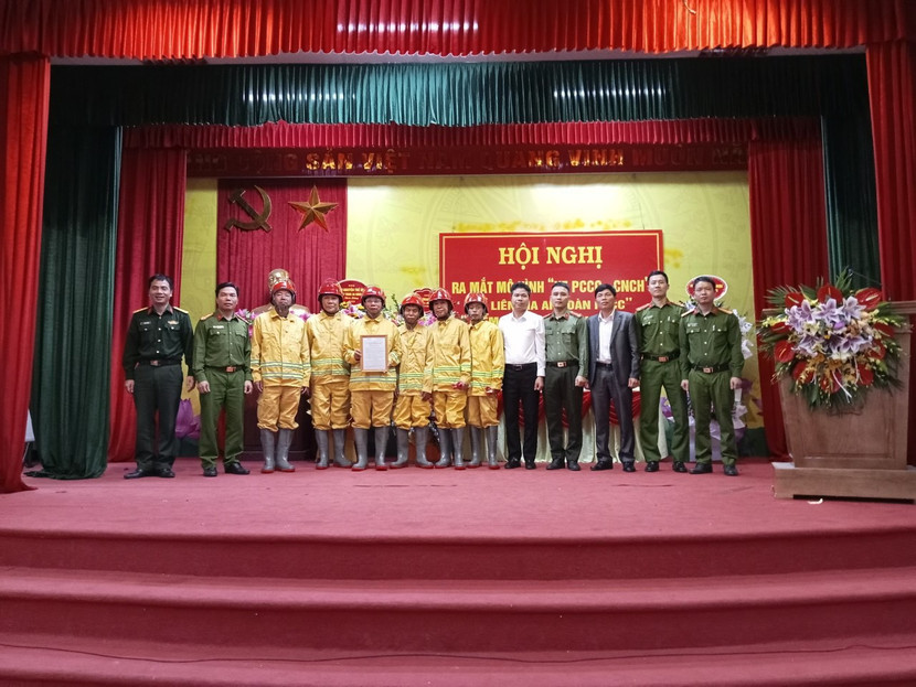 Các mô hình PCCC tại các xã trên địa bàn huyện Thạch Thất được người dân hưởng ứng, đánh giá cao