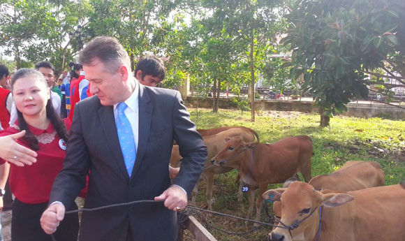 Prudential tặng bò cho 50 gia đình khó khăn ảnh 2