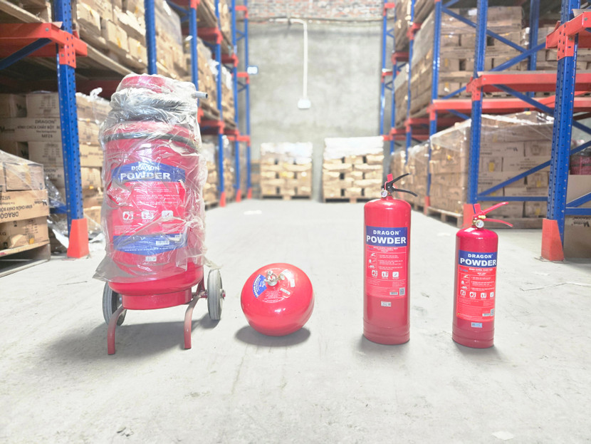 Các loại bình chữa cháy giả nhãn hiệu DRAGON