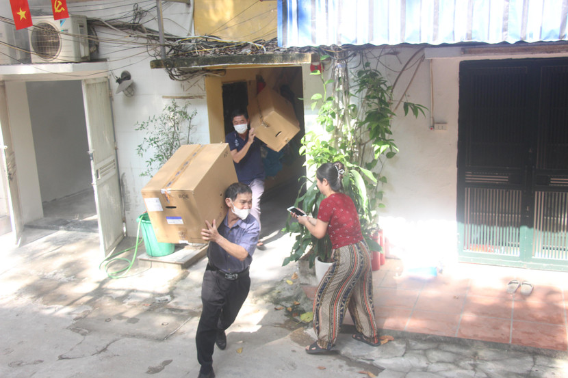 Tình huống giả định cháy tại căn hộ tầng 2 của khu tập thể