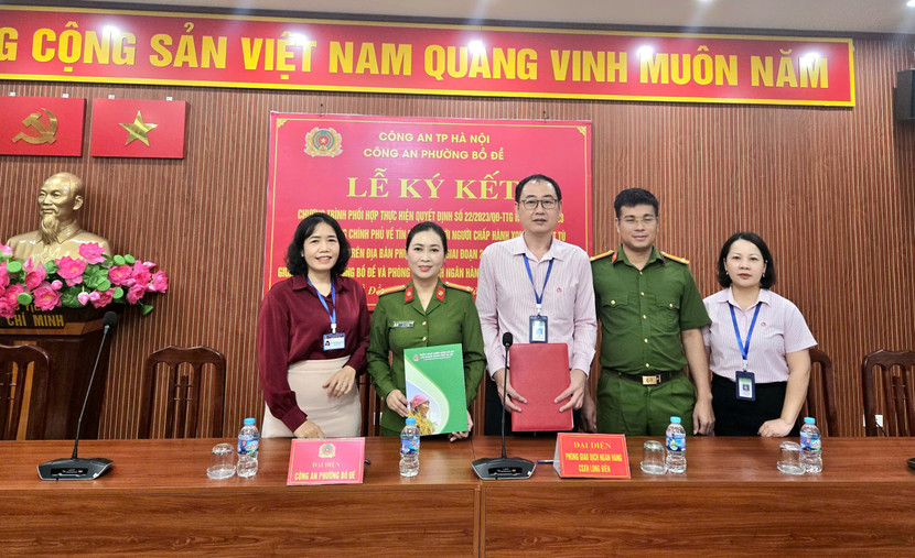 Lễ ký kết thể hiện quyết tâm của các đơn vị trong việc triển khai chính sách tín dụng hỗ trợ người chấp hành xong án phạt tù