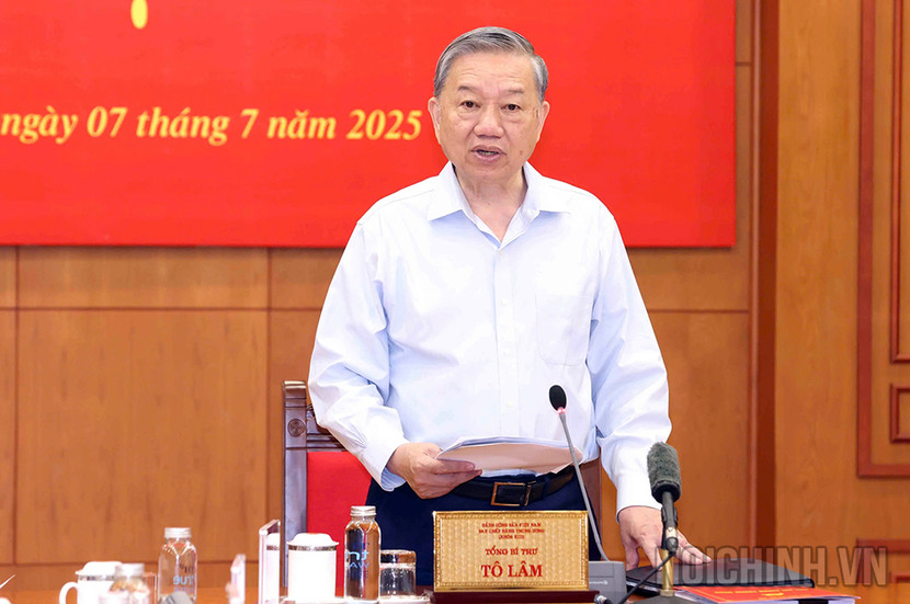 Đồng chí Tổng Bí thư Tô Lâm, Trưởng Ban Chỉ đạo Trung ương về phòng, chống tham nhũng, lãng phí, tiêu cực phát biểu tại phiên họp Đồng chí Tổng Bí thư Tô Lâm, Trưởng Ban Chỉ đạo Trung ương về phòng, chống tham nhũng, lãng phí, tiêu cực phát biểu tại phiên họp