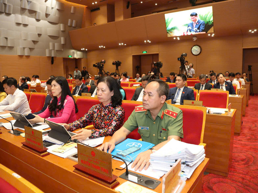 Các vị đại biểu HĐND TP Hà Nội dự kỳ họp Các vị đại biểu HĐND TP Hà Nội dự kỳ họp