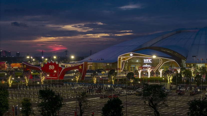 Trung tâm Hội chợ Triển lãm Quốc gia đã sẵn sàng cho sự kiện khai mạc Triển lãm A80 vào ngày 28/8