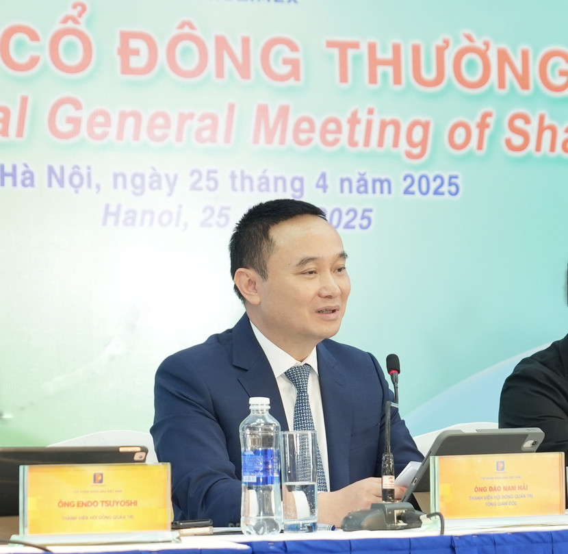 Tổng giám đốc Petrolimex Đào Nam Hải phát biểu