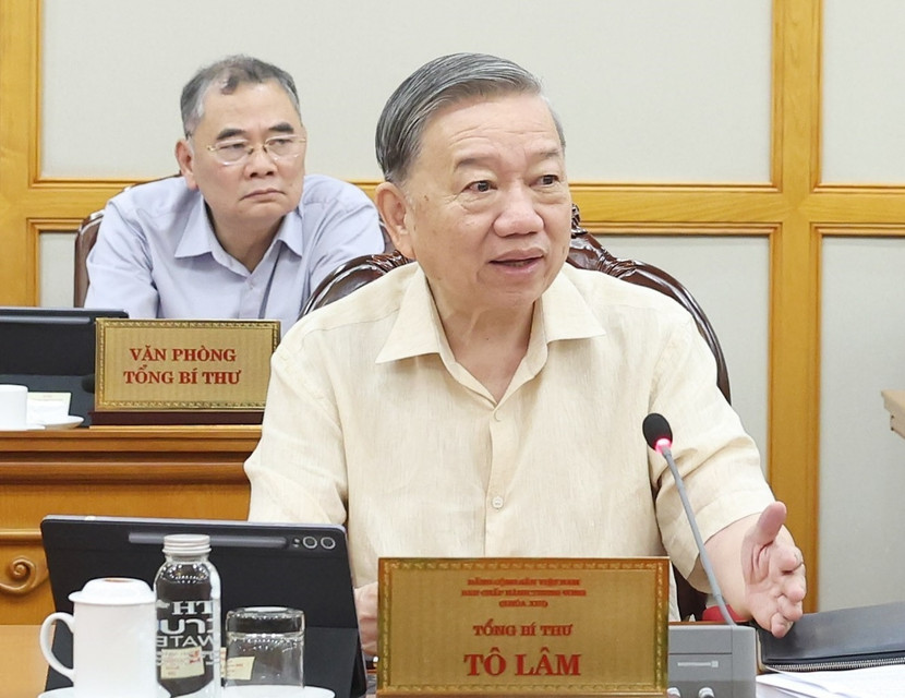 Tổng Bí thư Tô Lâm chủ trì cuộc họp Bộ Chính trị, Ban Bí thư