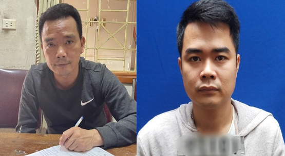 Hào và Đức tại cơ quan công an (ảnh: Đ.V) Hào và Đức tại cơ quan công an (ảnh: Đ.V)