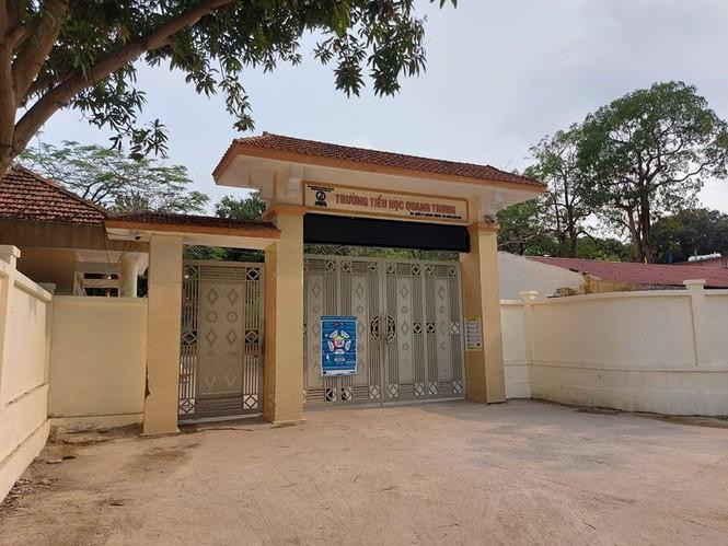 Trường tiểu học Quang Trung nơi xảy ra sự việc