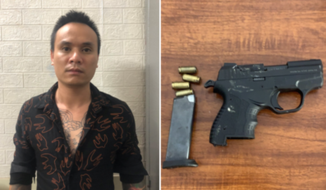 Nghi phạm Đỗ Mạnh Tuấn cùng tang vật vụ án Nghi phạm Đỗ Mạnh Tuấn cùng tang vật vụ án