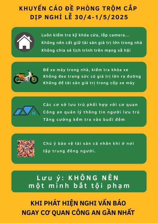 Những khuyến cáo của CATP Hà Nội