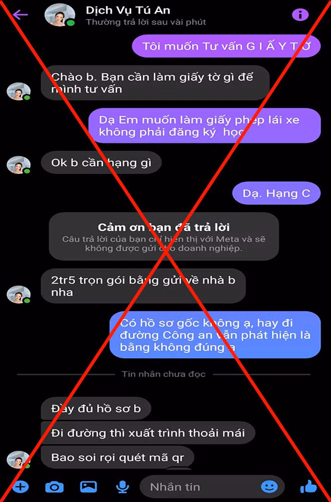 Các đối tượng hứa hẹn giấy phép lái xe và hồ sơ “như thật”, đảm bảo “qua mặt” được lực lượng chức năng