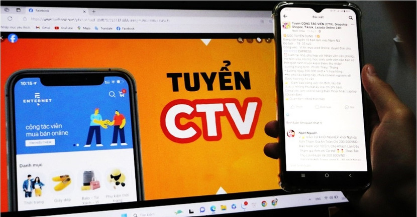 Người dân cảnh giác và tuyên truyền đến người thân, bạn bè về thủ đoạn lừa đảo làm cộng tác viên chốt đơn hàng online, tránh mắc bẫy của đối tượng xấu Người dân cảnh giác và tuyên truyền đến người thân, bạn bè về thủ đoạn lừa đảo làm cộng tác viên chốt đơn hàng online, tránh mắc bẫy của đối tượng xấu