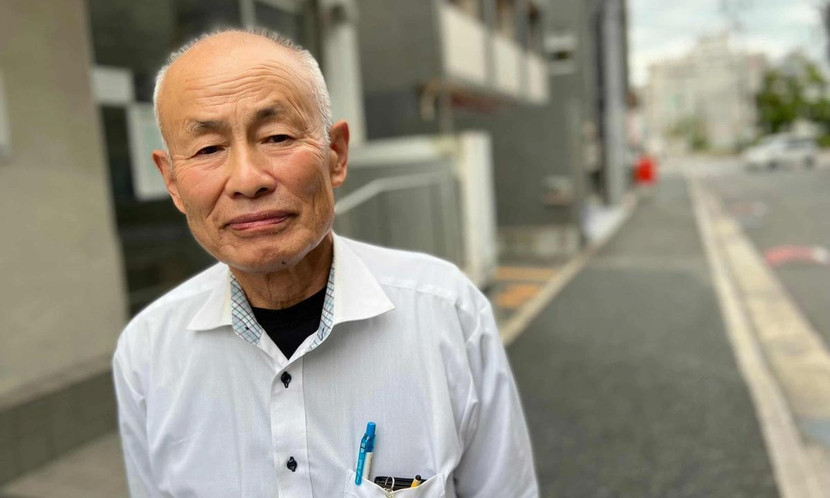 Ông Toshiyuki Mimaki, người đứng đầu tổ chức Nihon Hidankyo - Ảnh: THE GUARDIAN