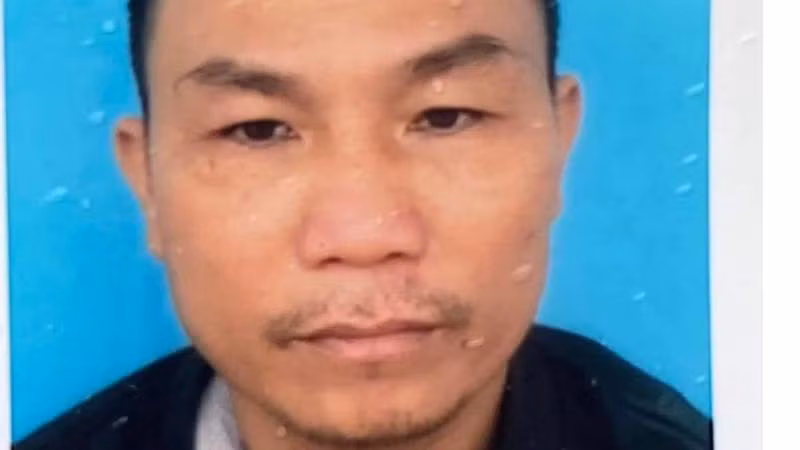 Đoàn Trân bị công an bắt giữ (Ảnh: Công an huyện Cam Lộ)