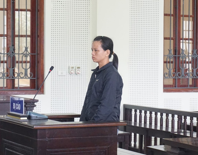 Lương Thị Thúy trong phiên xét xử