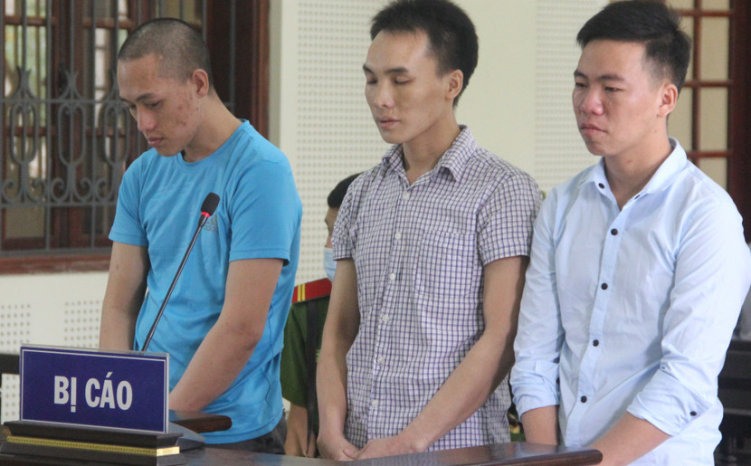 Hải, Sự và Vừ trong phiên xét xử Hải, Sự và Vừ trong phiên xét xử