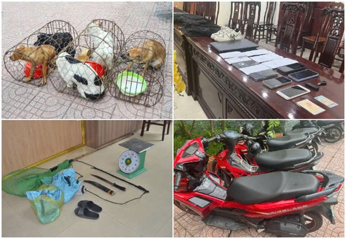 Tang vật cơ quan công an thu giữ Tang vật cơ quan công an thu giữ