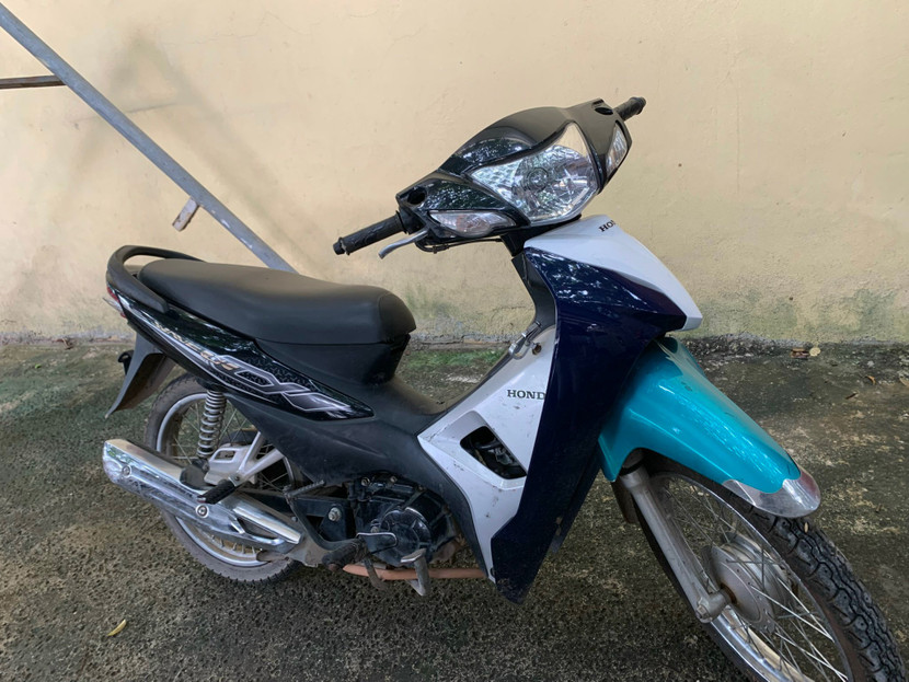 Chiếc xe tang vật của vụ cướp