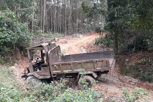 Hiện trường nơi chị V. gặp nạn