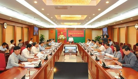 Ủy ban Kiểm tra Trung ương khóa XIII họp Kỳ thứ hai